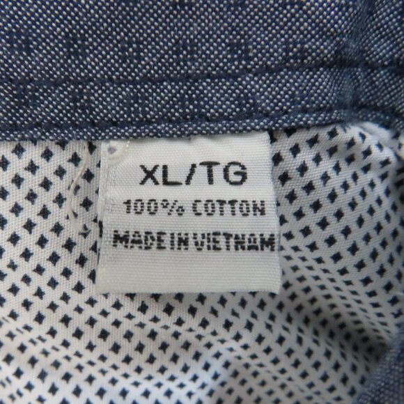 Age‎ of Wisdom* Men's Short Sleeve Snap Down Curved Hem Pocket Shirt~ Size XL - Picture 4 of 10